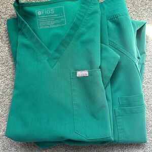 Figs Teal Scrub Set